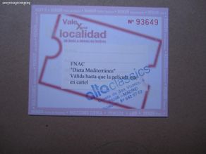 Foglietti di film di film antichi di cinema: dieta mediterranea - invitacion folleto mano original - olivia molina cine español - fnac